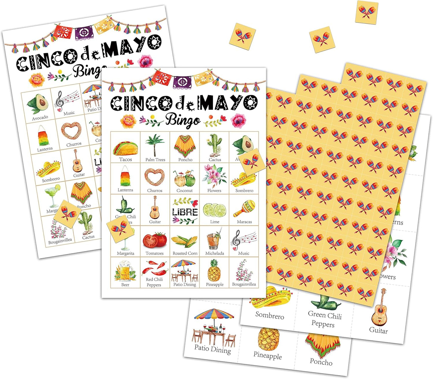 Garden Bingo Cards, Garden Theme Game for 24 Players, Bingo Activities for Adults, Garden Party Favors Supplies Decorations(A02)