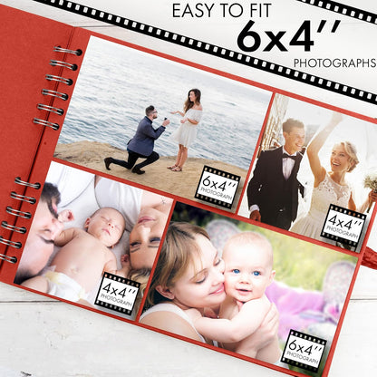 Bstorify Scrapbook Album 60 Pages (8 x 8 Inch) Brown Thick 200gsm Kraft Paper, Photo Album Scrapbook, Memory Book - Ideal for Your Scrapbooking Albums Art & Craft Projects