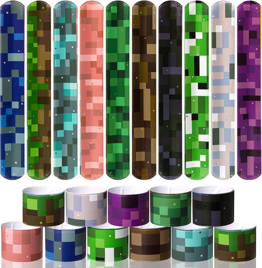 20Pcs Birthday Party Supplies,Slap Wristband Set,Best for Fill Up the Goodie Bags