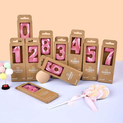PHD CAKE 2.76 Inch Crystal Black 9 Number Birthday Candles, Black Number Candles, Cake Number Candles, Party Celebration