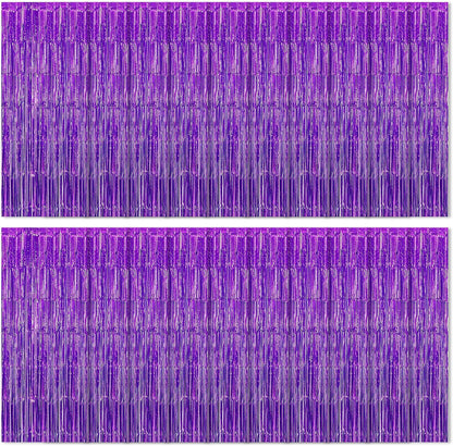 20 Pack Silver Foil Curtain Backdrop 3.2ft x 8.2ft Foil Fringe Backdrop Curtain Metallic Tinsel Foil Fringe Curtains Streamer Backdrop Curtains for Birthday Party Decorations Photo Booth (Silver)