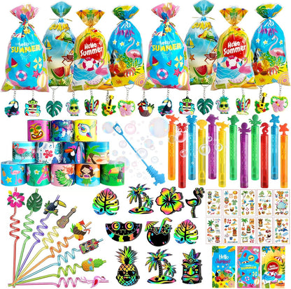 ANPHILE 12 Pack Hawaiian Luau Party Favors, Tropical Luau Party Favors Pinata Filler Goody Bag Stuffer for Summer Pool Beach Party