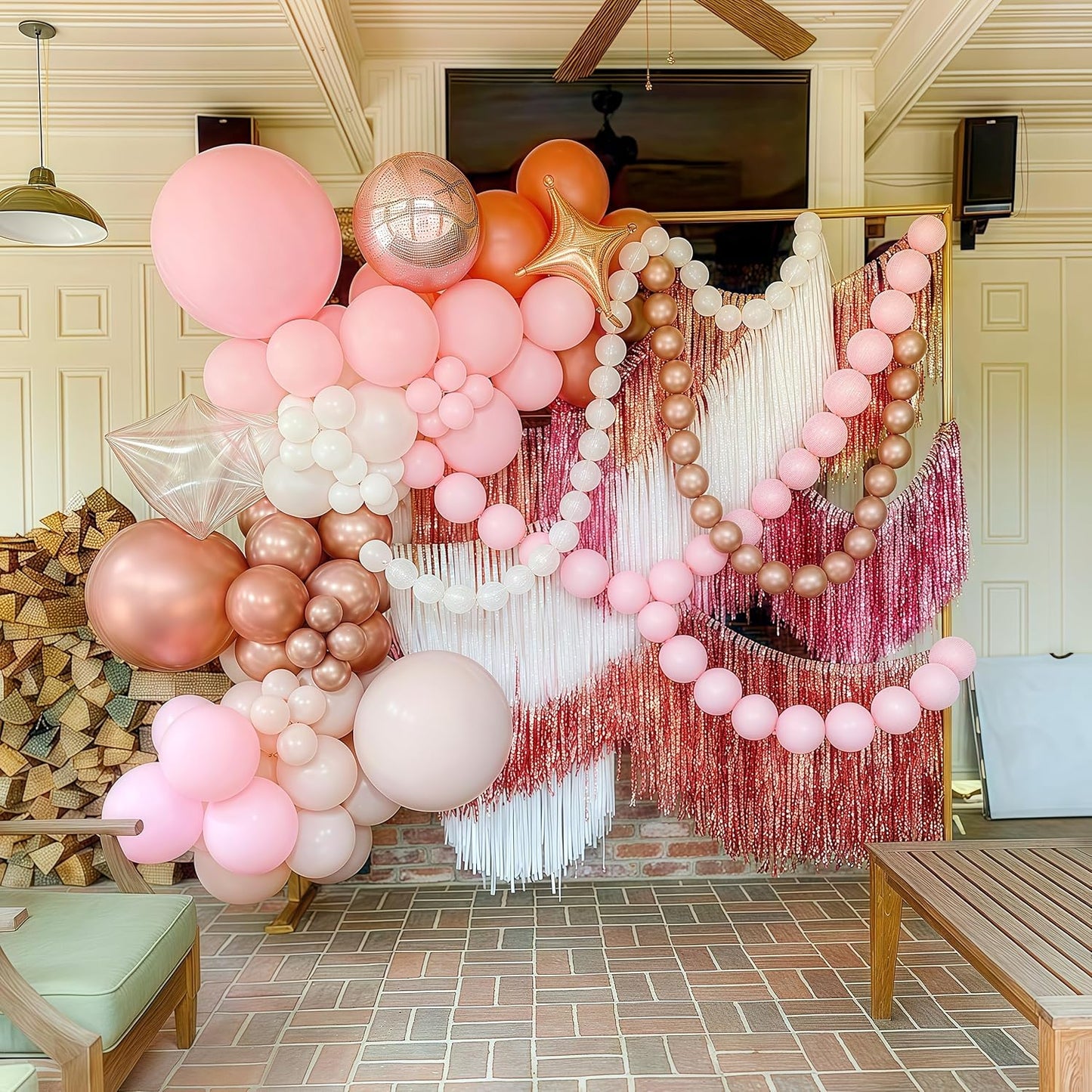 Gold Quick Link Balloons, 60PCS Linking for Balloon Wall Arch Chains, 6inch Linkable for Wedding Birthday Baby Shower Engagement Graduation Party Decorations