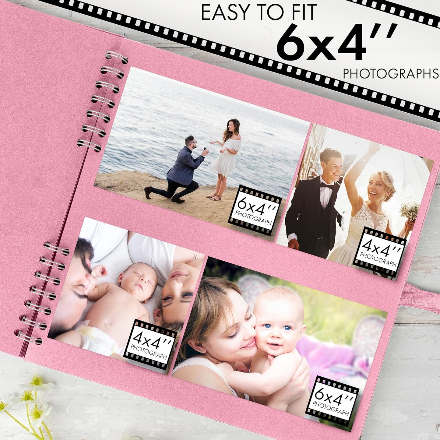 Bstorify Scrapbook Album 60 Pages (8 x 8 Inch) Brown Thick 200gsm Kraft Paper, Photo Album Scrapbook, Memory Book - Ideal for Your Scrapbooking Albums Art & Craft Projects