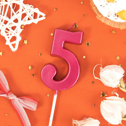 PHD CAKE 2.76 Inch Modern Gold 2 Number Birthday Candles, Gold Number Candles, Cake Number Candles, Party Celebration