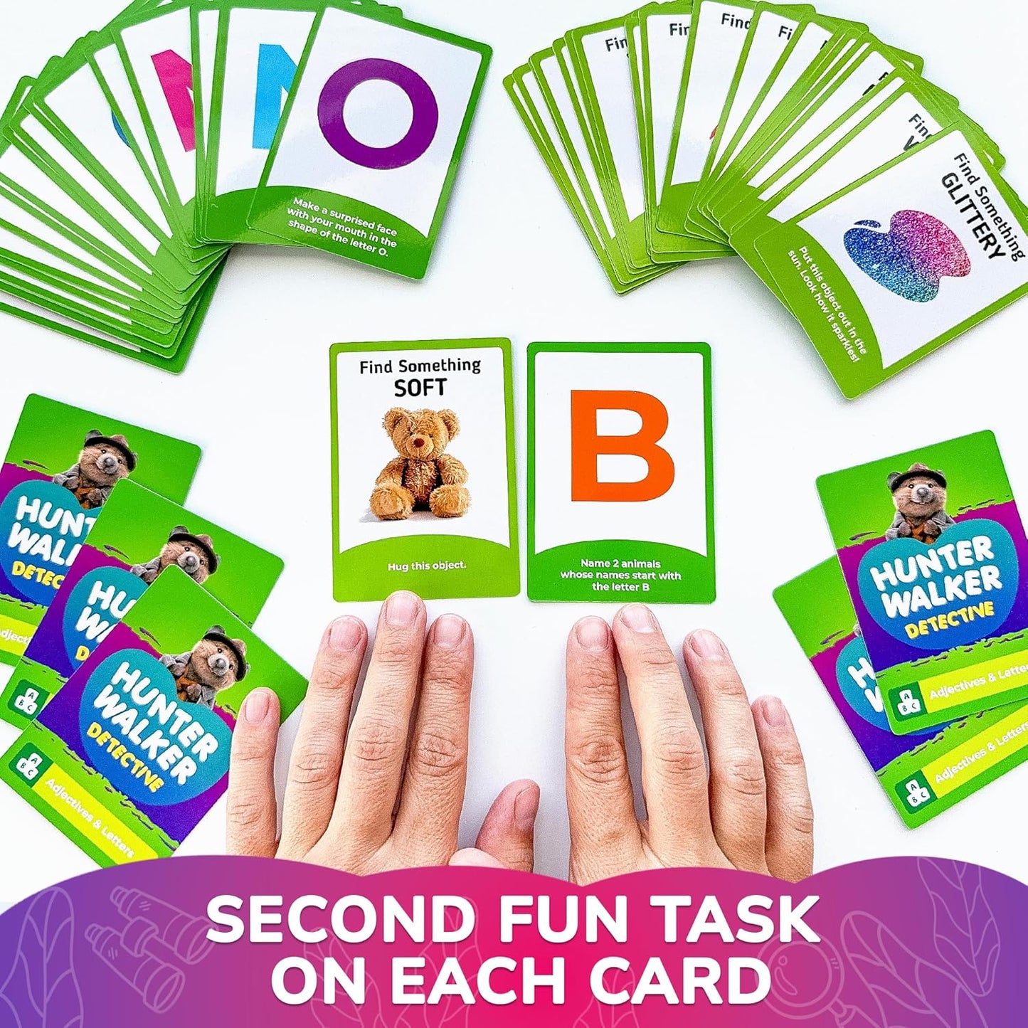 QUOKKA Scavenger Hunt Cards for Toddlers and Kids Ages 4-8 - Indoor Search and Find Activities for Kids Ages 6-8 - Educational Party Games for 3-6 Year Olds