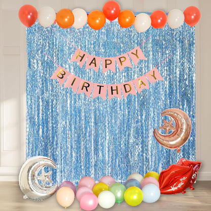 4 Pack Wavy Champagne Gold Metallic Tinsel Foil Fringe Curtains Backdrop - 3.3X6.6ft Foil Fringe Backdrop for Parties | Door Streamers for Birthday | Photo Booth Backdrops Party Decor