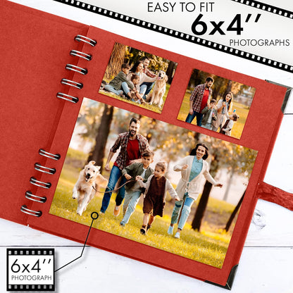 Bstorify Scrapbook Album 60 Pages (8 x 8 Inch) Brown Thick 200gsm Kraft Paper, Photo Album Scrapbook, Memory Book - Ideal for Your Scrapbooking Albums Art & Craft Projects