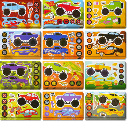 JOYIN 36 Sheets 9"x6" Make a face Stickers for Kids, Make Your Own Animal Stickers with Unicorn, Dinosaur, Sea and Safari Animals, Crafts Birthday Party Favors, Goodie Bags Classroom Activities