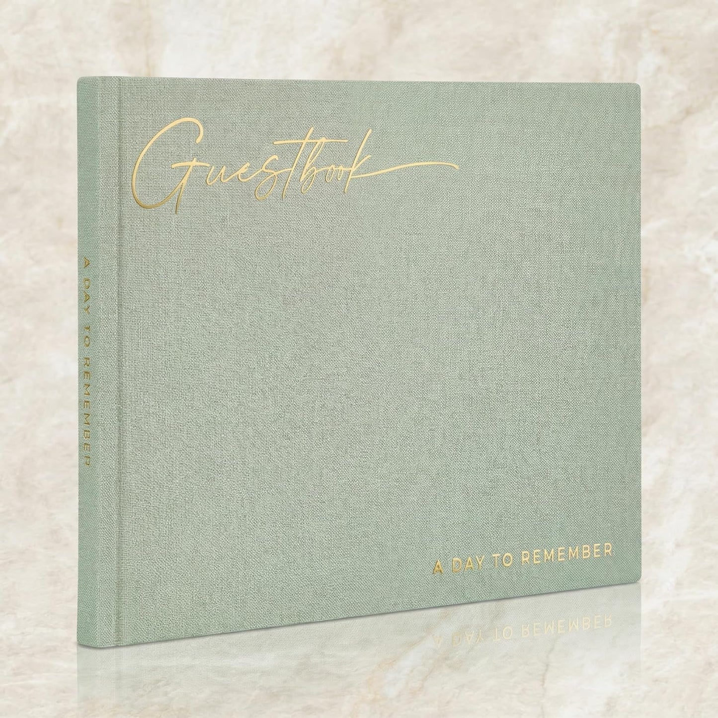 ZICOTO Beautiful Wedding Guest Book for Your Wedding Reception - Simply Elegant Guestbook to Sign in and Add Polaroid Photos - The Perfect Baby Shower Guest Book for The Special Day