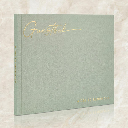 ZICOTO Beautiful Wedding Guest Book for Your Wedding Reception - Simply Elegant Guestbook to Sign in and Add Polaroid Photos - The Perfect Baby Shower Guest Book for The Special Day