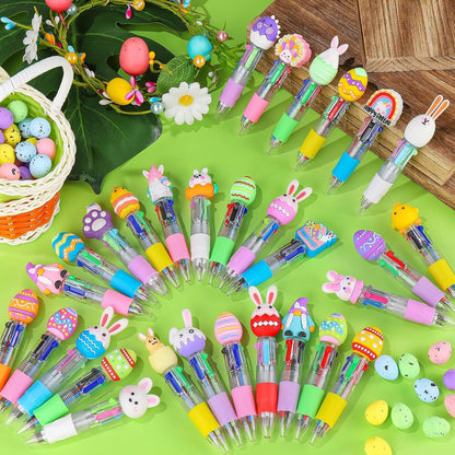 CZWZ 20Pcs Mini Multicolor Pens in One 4-in-1 Cute Pens Bulk for Kids, Fun Kawaii Ballpoint Pens for Birthdays and Children's Party Favors Gifts Teacher School Supplies