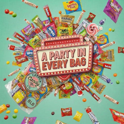 Bulk Candy Variety Pack - 2 lb - Bulk Candy Individually Wrapped - Assorted Mix - Lollipops, Hard, Fruity - Dulces - Big Bag for Party Favors - Father's Day