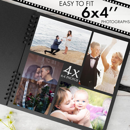 Bstorify Scrapbook Album 60 Pages (8 x 8 Inch) Brown Thick 200gsm Kraft Paper, Photo Album Scrapbook, Memory Book - Ideal for Your Scrapbooking Albums Art & Craft Projects