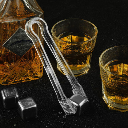 J-Chen 15PCS Plastic Buffet Serving Tongs Mini Serving Utensil Tongs Appetizers Tongs Clear Kitchen Tongs 6.3 Inch Small Ice Tongs for Tea and Coffee Party Catering Appetizers Desserts Cake Sandwich