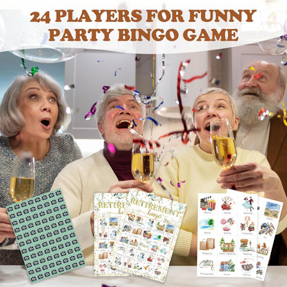 Book Bingo Game, Reading Party Bingo Cards Set, Read Themed Party Games Supplies for Book Lovers, Adults Family Friends Holiday Activities Favors Decorations for 24 Player, 01
