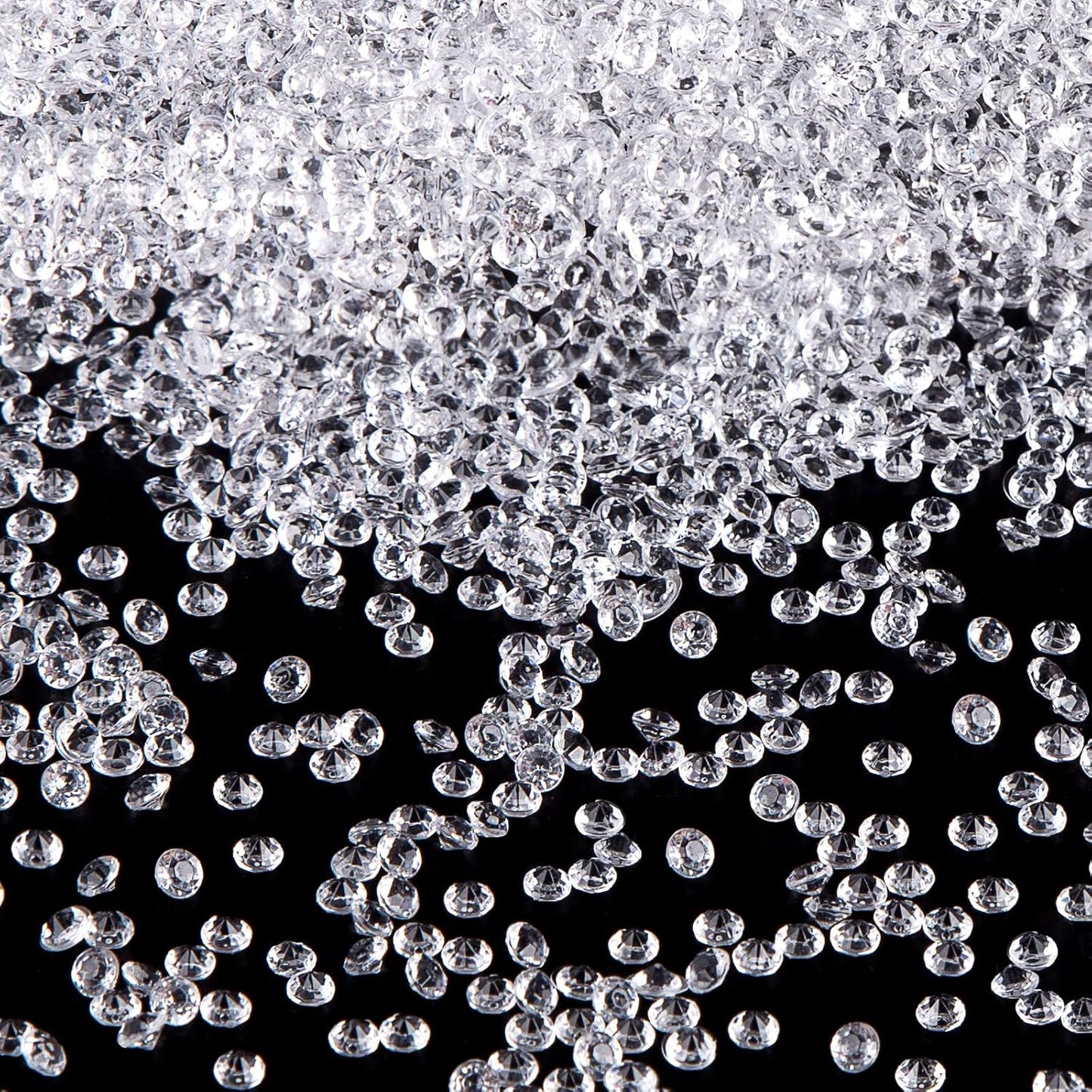 FUTUREPLUSX 10000PCS Fake Diamonds, 4.5mm Mini Clear Diamonds Decoration Acrylic Crystal Vase Fillers Table Scatter Confetti Gems for Wedding Bridal Shower Birthdays Graduation Party Home Decor