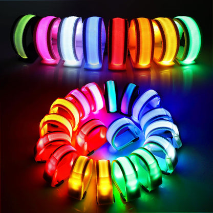 KIRALUMI 8 PCS LED Glow Bracelets, Light Up Bracelets for Kids Adults - Christmas Glow in The Dark Party Bracelets Favors Supplies for Concerts, Festivals, Game Prizes, Sports, Rave Accessories.