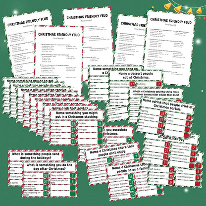 20 Pcs Retirement Friendly Feud Game Set Retirement Party Game Trivia Quiz with 18 Card 2 Buzzer for Adults Family Games Activities Party Supplies, Battery Not Included
