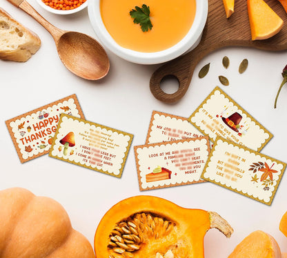 Thanksgiving Treasure Hunt Clues - Fall Scavenger Hunt Clues - Outdoor Indoor Autumn Harvest Riddles - Turkey Party Games for Adults - Thanksgiving's Day Activities & Decorations (14 Pack)-01