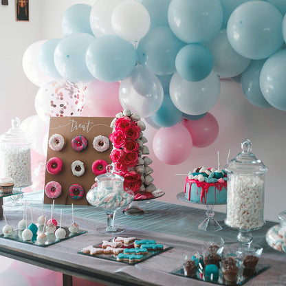 Balloon Decorations 50 Ft Strip Tape Arch Garland Streamer Ribbon Decorating Connectors for Wedding Birthday Party Baby Shower DIY