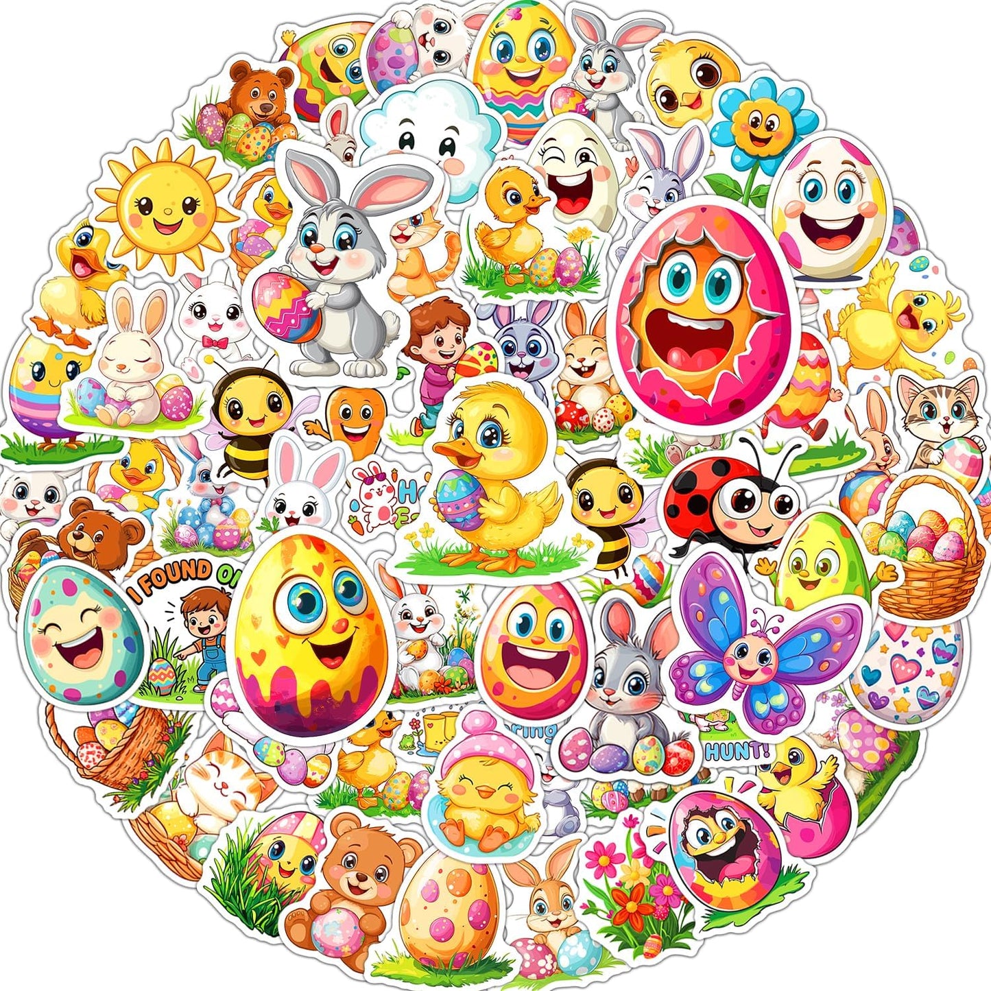 JCFIRE 200PCS Stickers for Kids, Waterproof Cute Mixed Animal Food Vinyl Scrapbook Stickers for Water Bottle, Book, Laptop, Goodie Bags Stuffers Kids Party Favors, Classroom Supplies Must Haves