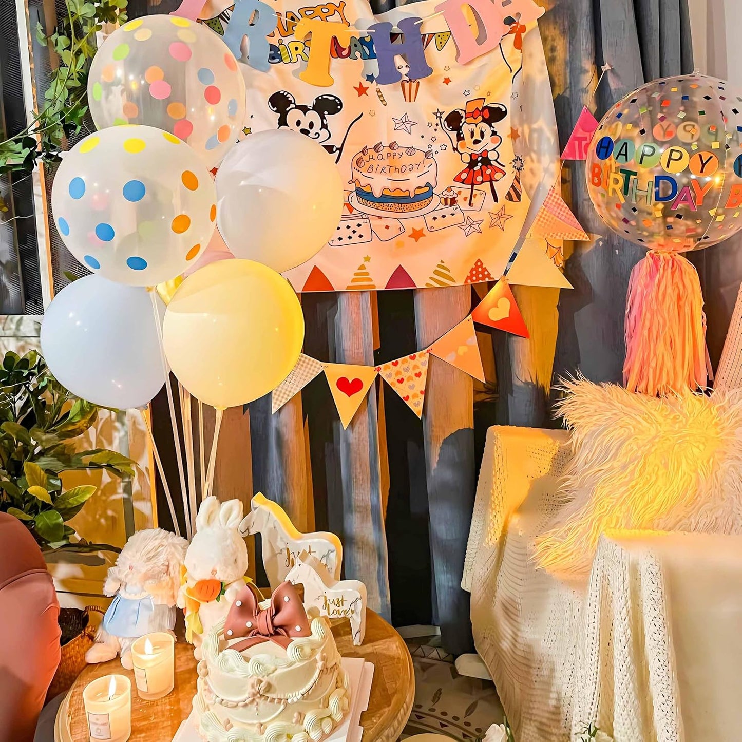 JOYYPOP 4 Sets Balloon Stand Kit For Table, Balloon Sticks with Base Birthday Graduation Party Decorations Wedding
