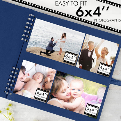 Bstorify Scrapbook Album 60 Pages (8 x 8 Inch) Brown Thick 200gsm Kraft Paper, Photo Album Scrapbook, Memory Book - Ideal for Your Scrapbooking Albums Art & Craft Projects