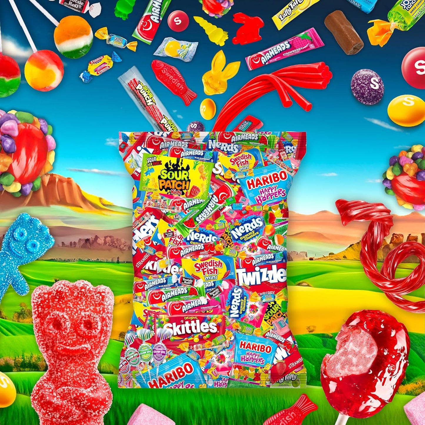Bulk Candy Variety Pack - 2 lb Bulk Individually Wrapped Candies for Piñata Filler Stuffers - Pinata Candy Party Favors - Assorted Candies - Father's Day