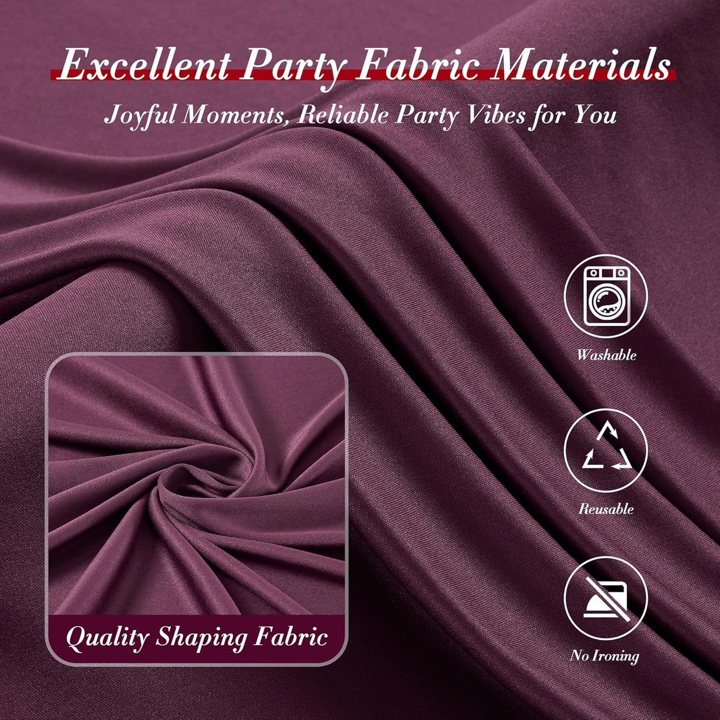 10 ft x 10 ft Wrinkle Free White Backdrop Curtains for Wedding Parties, Polyester Photography Backdrop Drapes for Birthday Parties Stage Backdrop Stand, 2 Panels 5x10FT Background Curtains
