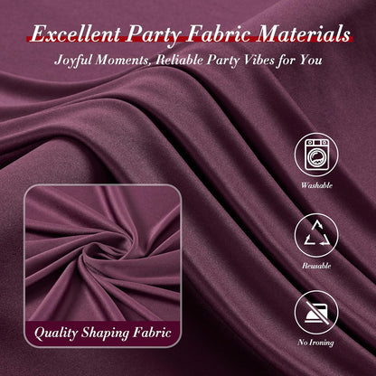 10 ft x 10 ft Wrinkle Free White Backdrop Curtains for Wedding Parties, Polyester Photography Backdrop Drapes for Birthday Parties Stage Backdrop Stand, 2 Panels 5x10FT Background Curtains