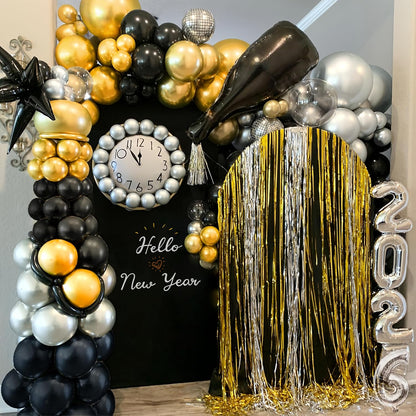 Blue Silver Balloons Set, 12 Inch Blue and Silver Balloons Dark Navy and Confetti Party Latex Balloon, Macaron Metallic Baby Blue Mixed Balloon for Birthday Graduation Baby Shower Wedding Retirement