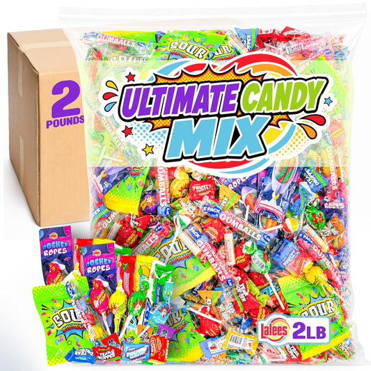 Bulk Candy Assortment – 8 Pound Bulk Individually Wrapped Candy Mix – Party Favors, Piñata Filler, Goodie Bags, Events, Office Candy Bowl