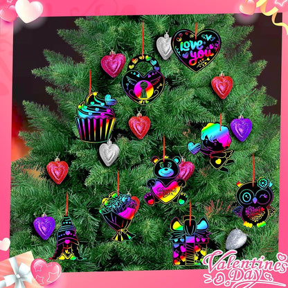 JULMELON 36 PCS Ocean Crafts, Rainbow Scratch Art Under The Sea Party Favors DIY Magic Color Summer Ocean Animals Scratch Cards for Summer Party Favors School Activities