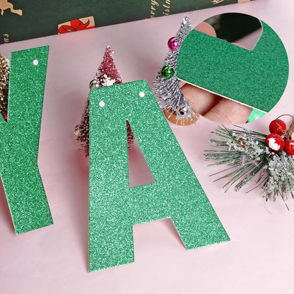 DIY Banner Kit with Letters Glitter Banner Letters Customizable Birthday Banners Graduation Banner Custom Party Hanging Banner for Graduation Wedding Party Baby Shower Decoration(Gold)