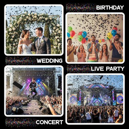 Ultimate Confetti, Multicolor Biodegradable Confetti - Rectangular Fluttering Tissue Paper Confetti for Cannon and Launcher use - Best for Holidays, Birthday, Wedding, and Parties - 1 lb, 16 oz