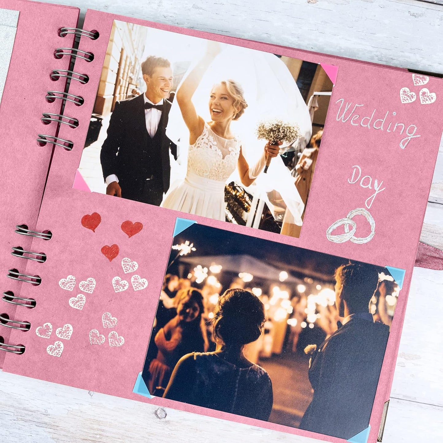 Bstorify Scrapbook Album 60 Pages (8 x 8 Inch) Brown Thick 200gsm Kraft Paper, Photo Album Scrapbook, Memory Book - Ideal for Your Scrapbooking Albums Art & Craft Projects