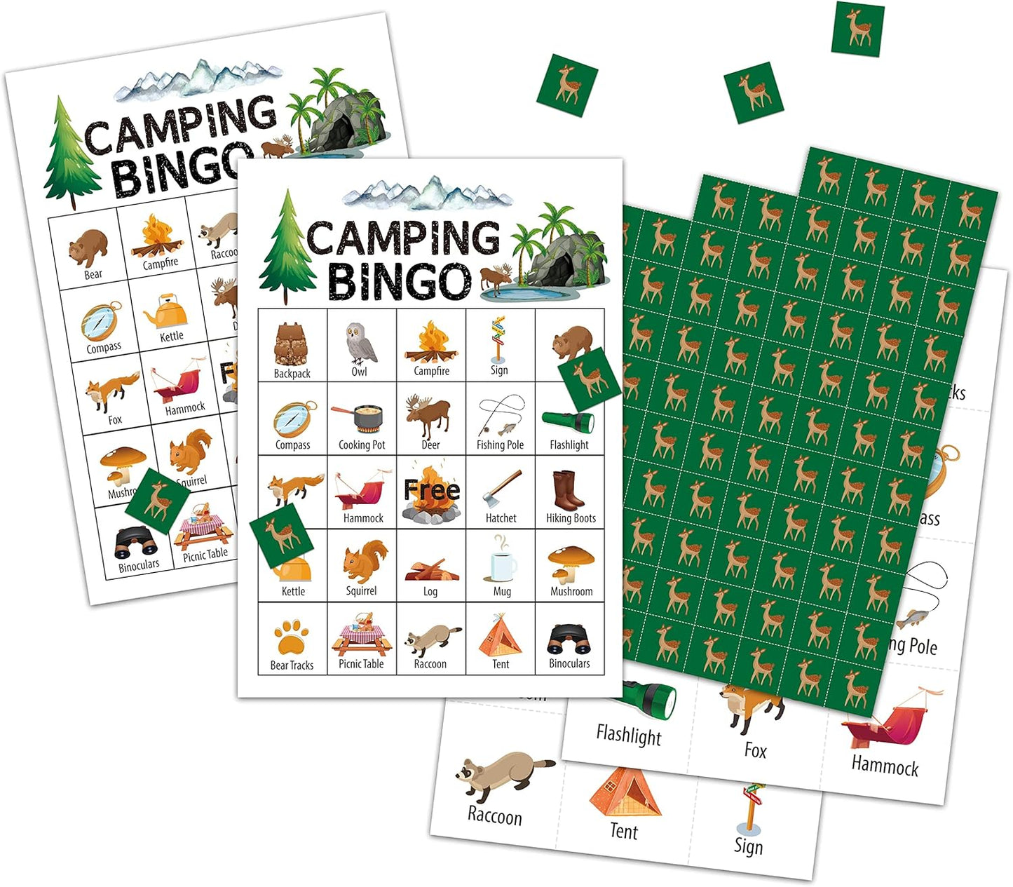Garden Bingo Cards, Garden Theme Game for 24 Players, Bingo Activities for Adults, Garden Party Favors Supplies Decorations(A02)
