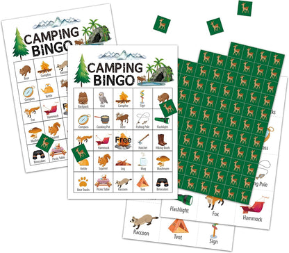 Garden Bingo Cards, Garden Theme Game for 24 Players, Bingo Activities for Adults, Garden Party Favors Supplies Decorations(A02)