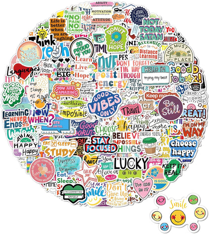 100 Pcs Cute Stickers for Kids, Waterproof Water Bottle Stickers, Vinyl Sticker Pack, Party Favors, Goodie Bag Stuffers, Treasure Box & Classroom Prizes for Elementary Students - No-Repeat