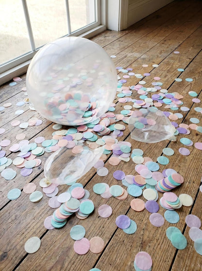 1 Inch Pastel Tissue Paper Table Confetti Dots for Baby Shower Gender Reveal Birthday Party Decorations 2 oz