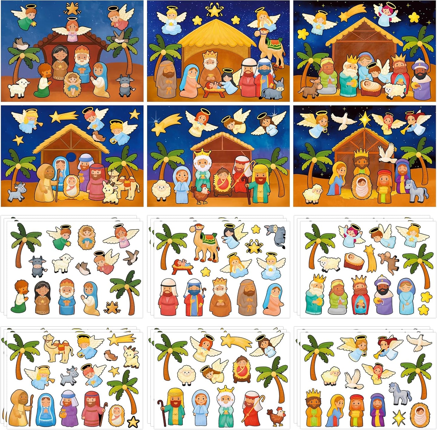 LINAYE 24 Sheets Insect Stickers with Jar Scenes, Make Your Own Bug Jar Stickers, Spring Crafts Activities for Kids Spring Party Decorations Supplies for Kids