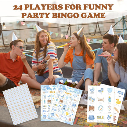 Book Bingo Game, Reading Party Bingo Cards Set, Read Themed Party Games Supplies for Book Lovers, Adults Family Friends Holiday Activities Favors Decorations for 24 Player, 01