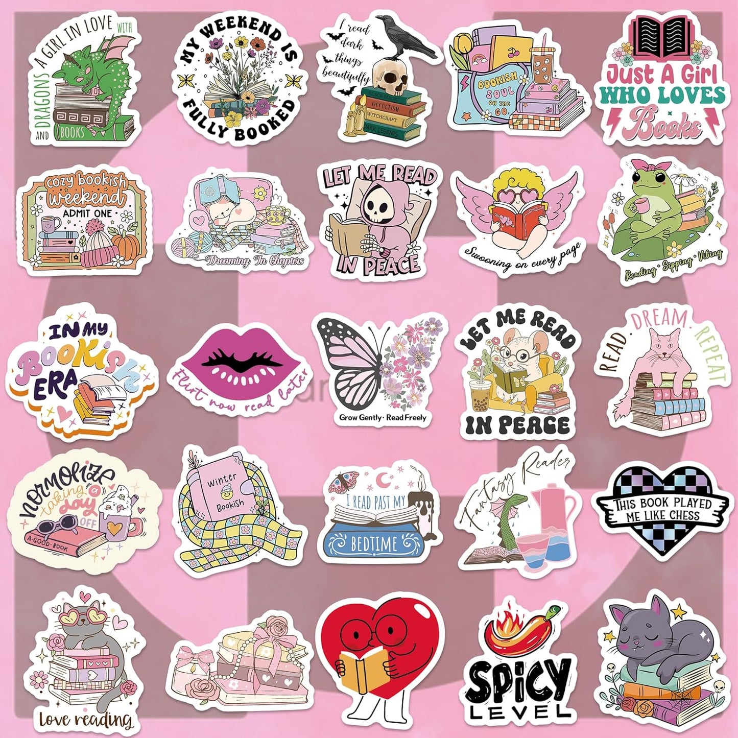 QTL Neon Stickers for Teens & Students Prizes, Waterproof Vinyl Party Favor Stickers, School Rewards, Water Bottle and Laptop, 50PCS - Colors B