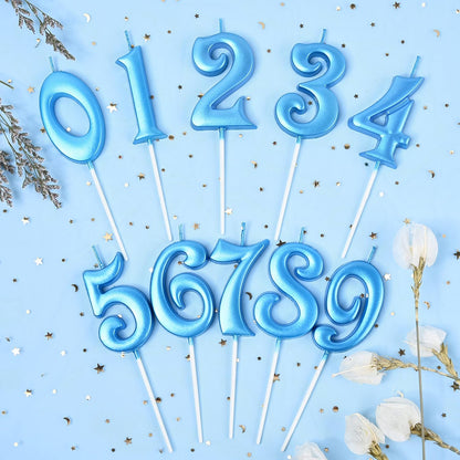 PHD CAKE 2.76 Inch Elegant Gold 1 Number Birthday Candles, Gold Number Candles, Cake Number Candles, Party Celebration