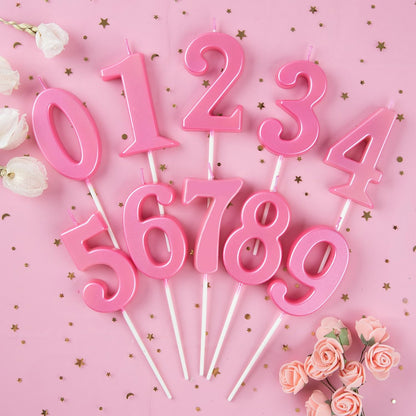 PHD CAKE 2.76 Inch Modern Gold 2 Number Birthday Candles, Gold Number Candles, Cake Number Candles, Party Celebration