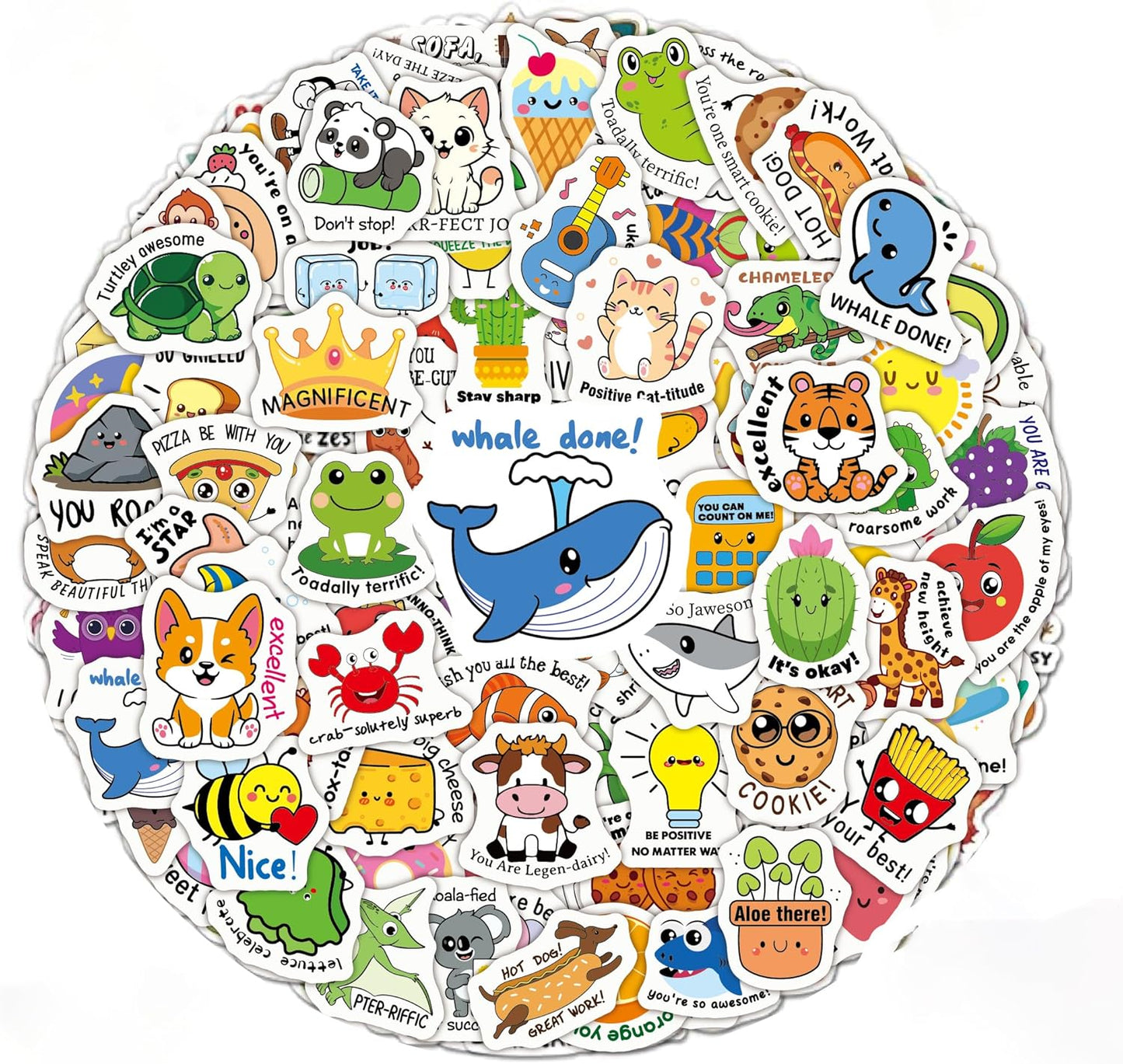 200Pcs Water Bottle Stickers for Kids Teens, Waterproof Vinyl Stickers, Stickers for Kids Classroom Decor, Teacher Supplies & Classroom Must Haves