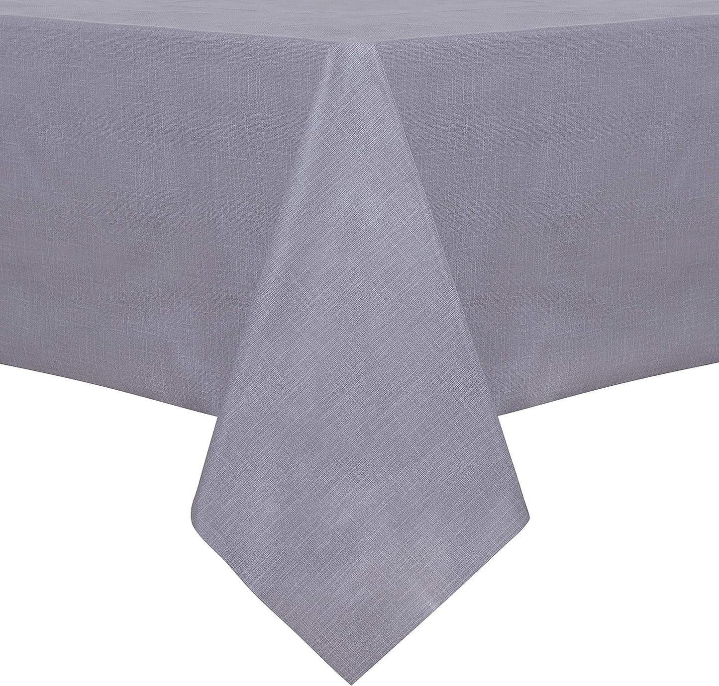 sancua Clear Plastic 100% Waterproof Tablecloth - 54 x 78 Inch - Vinyl PVC Rectangle Table Cloth Protector Oil Spill Proof Wipe Clean Table Cover for Dining Tables, Parties & Camping, Crystal Clear