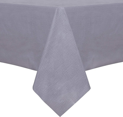 sancua Clear Plastic 100% Waterproof Tablecloth - 54 x 78 Inch - Vinyl PVC Rectangle Table Cloth Protector Oil Spill Proof Wipe Clean Table Cover for Dining Tables, Parties & Camping, Crystal Clear