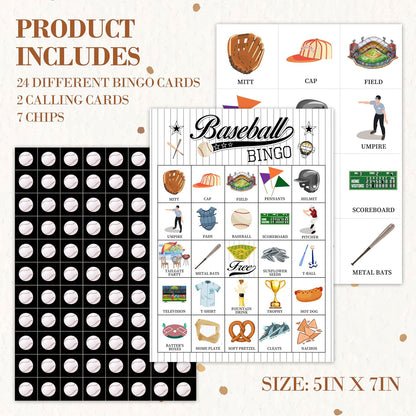 Book Bingo Game, Reading Party Bingo Cards Set, Read Themed Party Games Supplies for Book Lovers, Adults Family Friends Holiday Activities Favors Decorations for 24 Player, 01
